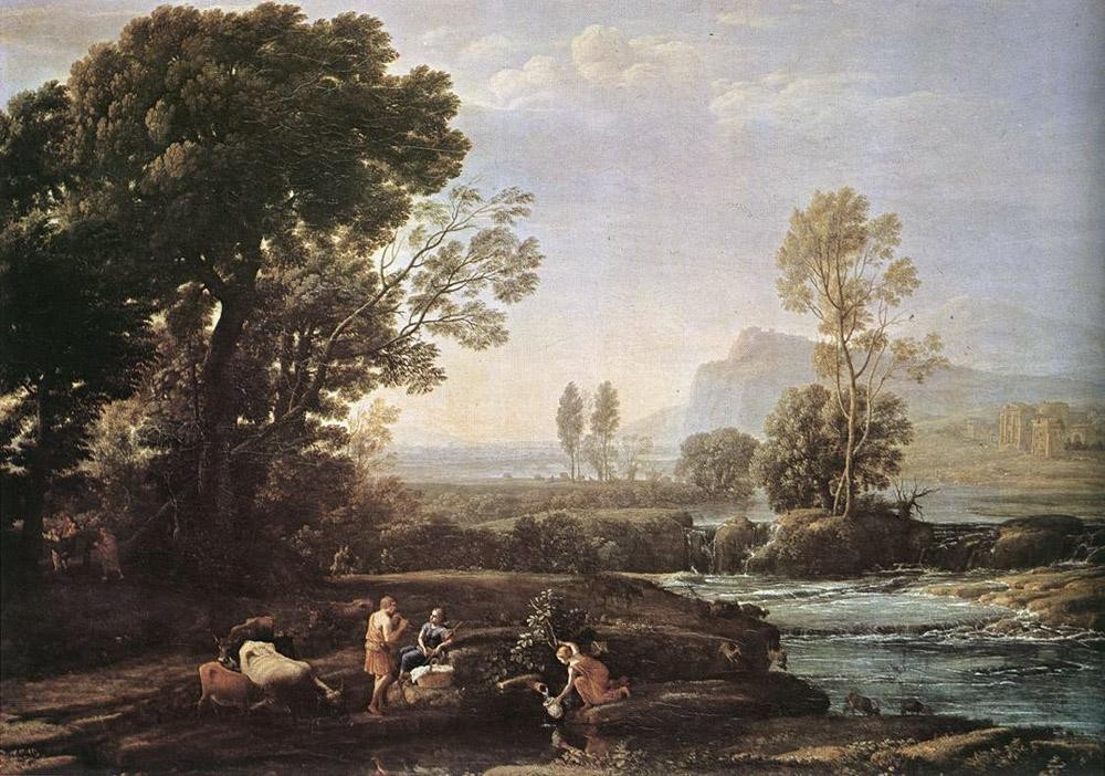 Claude Lorrain Landscape with Rest in Flight to Egypt